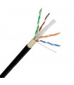 OFTP-6001LA Bobina de Cable CAT6 FTP para Exterior, Doble Chaqueta, Blindado, con Gel, P/Exterior 305Mts-
