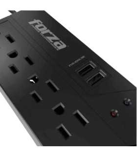 FVR-1011USB REGULADOR AUTOM. VOLTAJE 1000VA/500W 4 SALIDAS AC 2USB 115V