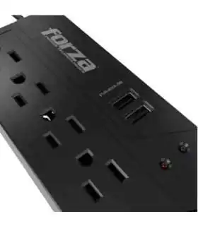 FVR-1011USB REGULADOR AUTOM. VOLTAJE 1000VA/500W 4 SALIDAS AC 2USB 115V