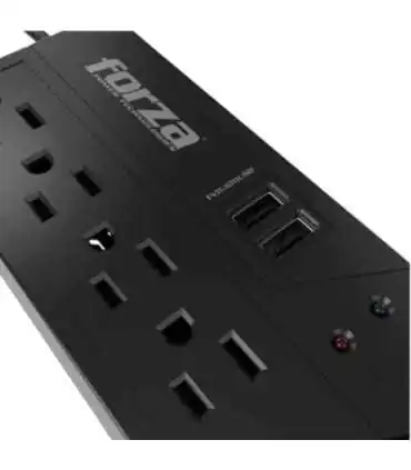 FVR-1011USB REGULADOR AUTOM. VOLTAJE 1000VA/500W 4 SALIDAS AC 2USB 115V
