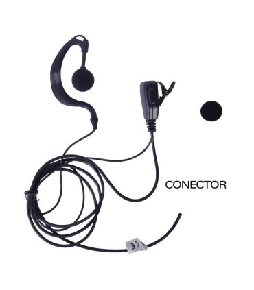 TXEHK Micrófono - Audiófono de solapa ajustable al oído para TXPRO Y KENWOOD