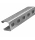 RIEL4X2X100 RIEL UNICANAL PERFORADO 4X2CM 1MT DE LARGO