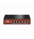 WI-PS205 Switch PoE no administrable de largo alcance, hasta 250m, 4 x 10/100Mbps (PoE) + 2 x 10/100Mbps Uplink, 65 W