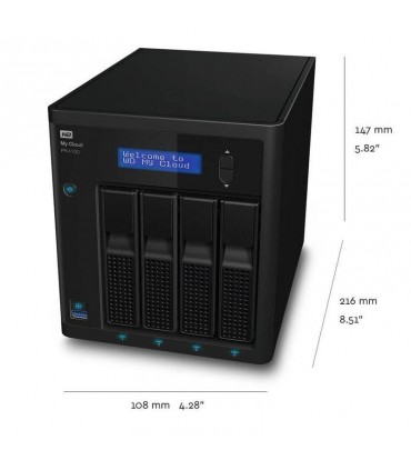 WDBNFA0240KBK-NESN WD My Cloud Pro Series PR4100 NAS, con 24TB (6TBx4)