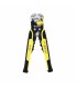 JX-1301 Pinza alicate multifuncional Pelacables, con terminal de pestaña, prensado automático de color amarillo. , Coinser, Herramientas Guatemala