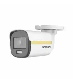 DS-2CE16U0T-LPF Cámara 4K bala Smart Hybrid Light, lente fijo 2.8mm, IR 25m, luz blanca 20m, plástica IP67, TVI/AHD/CVI/CVBS , Hikvision, Guatemala