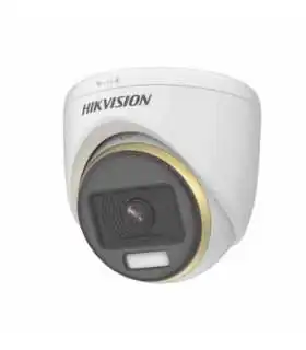 DS-2CE16U0T-LPF Cámara 4K bala Smart Hybrid Light, lente fijo 2.8mm, IR 25m, luz blanca 20m, plástica IP67, TVI/AHD/CVI/CVBS , Hikvision, Guatemala