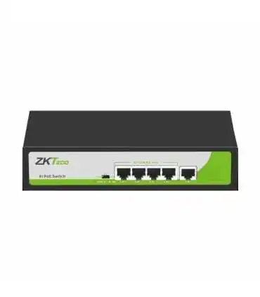 PE041-55-C Switch de 4 puertos PoE (10/100 Mbps), 1 puerto de enlace Uplink (10/100 Mbps), PoE