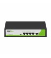 PE041-55-C Switch de 4 puertos PoE (10/100 Mbps), 1 puerto de enlace Uplink (10/100 Mbps), PoE