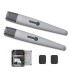 TOONA-5024 Kit de 2 Motores de Brazos 24V para puertas abatibles de 2 hojas de hasta 5 m., fotoceldas, 2 controles y lámpara