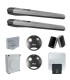 TOONA-7024 Kit de 2 Motores de Brazos 24V para puertas abatibles de 2 hojas de hasta 7 m., fotoceldas, 2 controles y lámpara