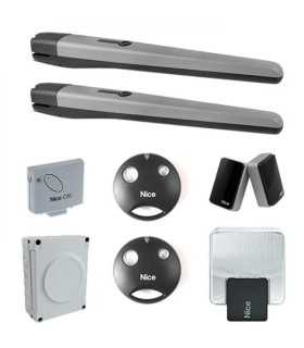 TOO3000 Motor para Puertas Abatibles, 230V para hoja hasta 3 m y 661 lb con brazo telescópico IP54 , Nice, Motores de Brazo Portón Guatemala