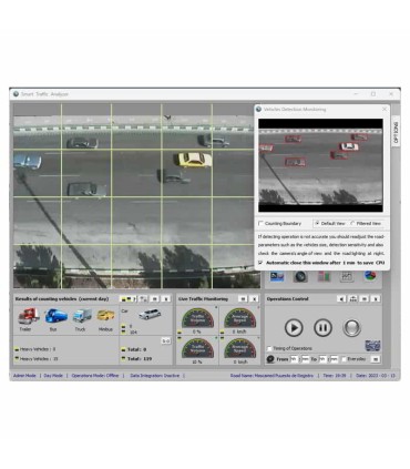 STA-1CAMARA Software Contador de vehículos y de análisis de tráfico en carretera