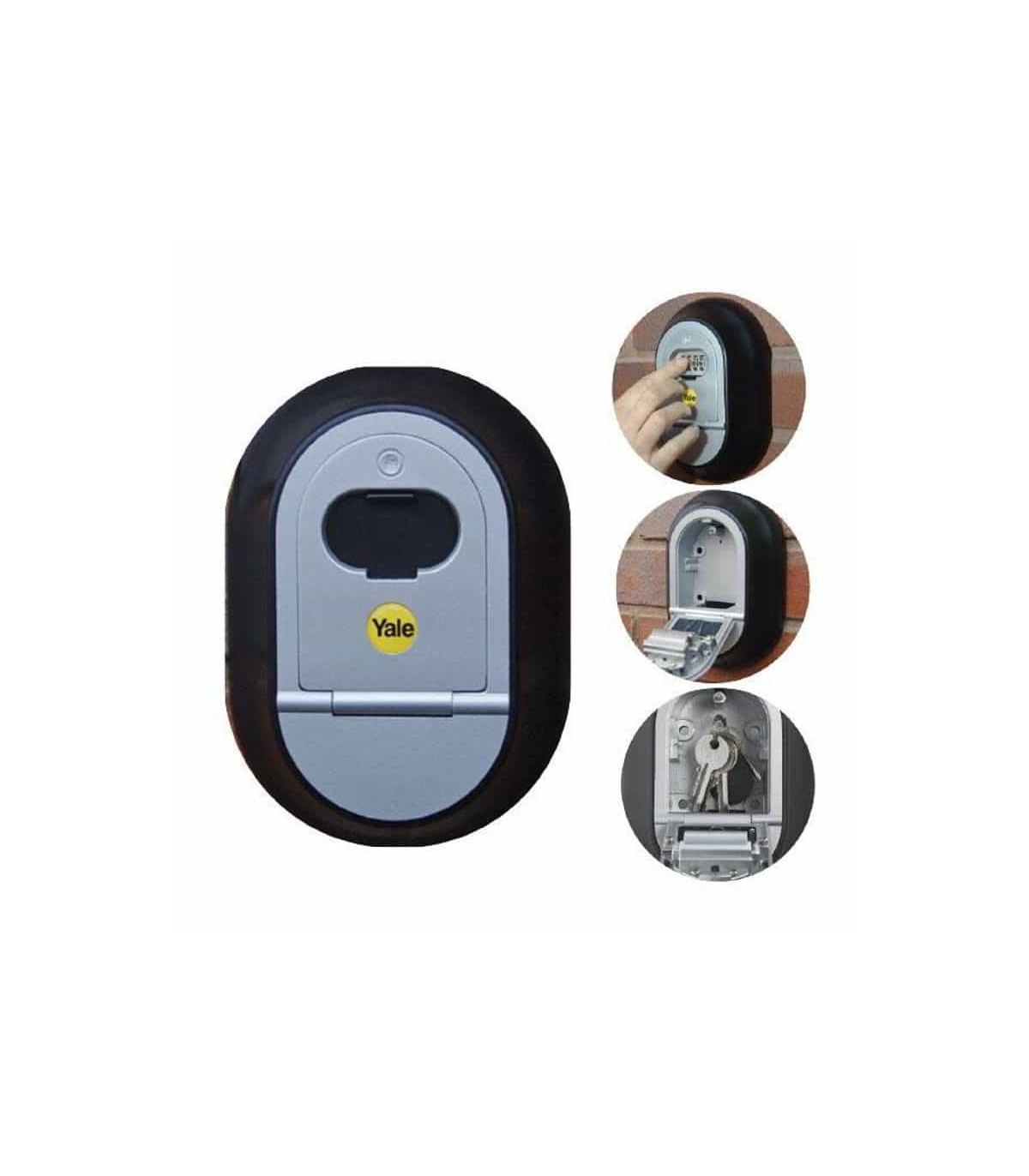 16144 Caja de Seguridad de para llaves, combinación de 4 dígitos marca Yale  para exterior - Chapas - Camaras de Seguridad Y Control de Acceso