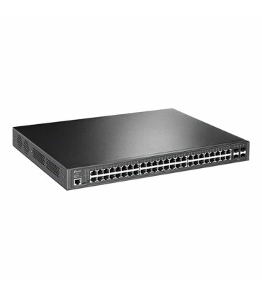 TL-SG3452P Switch PoE+ JetStream SDN Administrable 48 puertos 10/100/1000 Mbps + 4 puertos SFP, 48 puertos PoE+, 384W, OMADA SDN