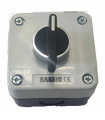 3SA10-B133H29 Caja con Selector 3 posiciones metálico 2 contacto abierto