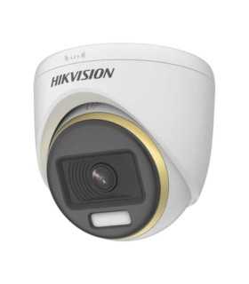 DS-2CE12DF3T-PIRXOS Cámara Bullet Fija Con Audio De Sirena Pir Colorvu De 2 Mp , Hikvision, Cámaras Análoga 2 Mpx Guatemala