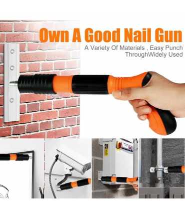 PISTOL-CLAVO Pistola de Clavos de Acero para Fijación de pared de Concreto, Hormigón, Aluminio, Hierro y otros , Coinser, Herramientas Guatemala