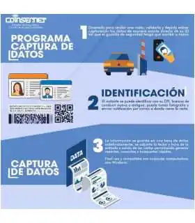 SoftContVist-WEB-1SCAN Licencia adicional para 1 scanner, Control de Accesos por Escaneo de Documentos (DPI/Licencia) , Coinser, Guatemala
