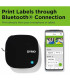 DYMO LetraTag 200B impresora compacta de etiquetas o Rotuladora conecta a través de la tecnología inalámbrica Bluetooth