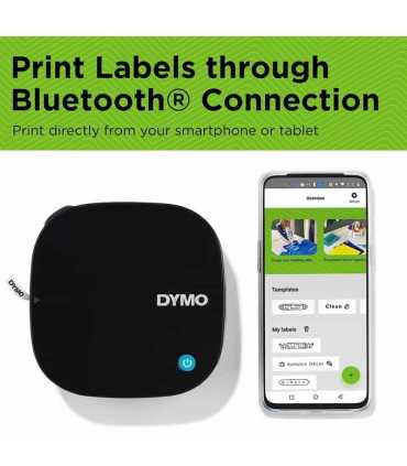DYMO LetraTag 200B impresora compacta de etiquetas o Rotuladora conecta a través de la tecnología inalámbrica Bluetooth