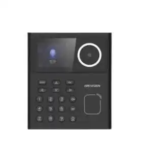 DS-K1T8003MF Control de Asistencia y acceso, capacidad 1000 huellas, 1000 usuarios, 100000 eventos, LCD 2.4 Mifare USB 12V de Hikvision