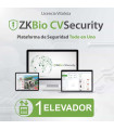 ZKBioCV-ELE-ONLINE-S1 Software de Control de Acceso ZKBioCVSecurity para 1 Elevador, 30,000 personas, 1000 Áreas, Permanente