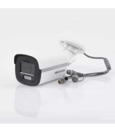 DS-2CE12KF0T-FS Bala TURBOHD 3K (5 Mpx.), Lente 3.6 mm, Micrófono Integrado, Imagen a Color 24/7, Luz Blanca 40 mts, Exterior