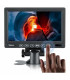 BMG7030W Monitor HDMI, VGA y AV, de 7”, Resolución De 1024 X 600, con Altavoces Incorporados, para CCTV, Seguridad, Raspberry Pi