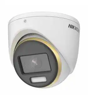 DS-2CE10DF0T-F Bala TurboHD 2 Mpix, Imagen a color 24/7, Lente 2.8 mm, Luz Blanca 20 mts, Exterior IP67, TVI-AHD, dWDR de Hikvision