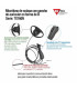 TX160NK01 Micrófono de solapa con gancho auricular en forma de D para radios TXPRO o KENWOOD