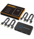 KVM-2PORTS-HDMI Switch KVM HDMI de 2 puertos, teclado, mouse y un monitor HD compartido, 4K, 2 cables USB y 2 cables HDMI