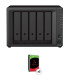 SYDS1522P60K Synology DiskStation DS1522+ de 60 TB, kit de gabinete NAS de 5 bahías con Discos NAS Seagate IronWolf (5 x 12 TB)
