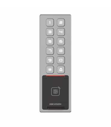 DS-K1T805MBFWX Teclado Exterior WiFi Antivandálico, Administrable en Nube, Acceso por PIN, Tarjeta MIFARE, Huella y Bluetooth , Hikvision, Lectores Biométricos Guatemala