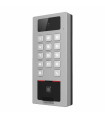 DS-K1T502DBFWX-C Biométrico con Teclado, Exterior Antivandálico IP65/IK09, Videoportero, Huella, Tarjeta, PIN o App HikConnect