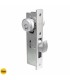 YA-AL-16332 Chapa Para Puerta Aluminio Corrediza Serie A24 Color Aluminio, Pestillo Con Forma De Gancho, O Pico De Loro