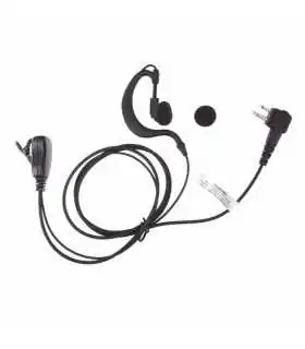 TXEHM Micrófono - Audífono de solapa ajustable al oído para HYT BD-506 y Motorola EP450, RVA50, DTR620, DTR720, DEP450, otros