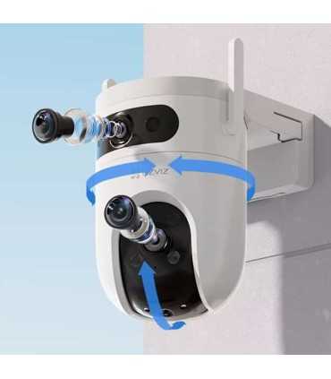CS-H9cR100-8H33WKFL Cámara Wi-Fi doble lente dual 2K y 2K, con rotación horizontal y vertical, audio bidireccional