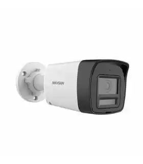DS-2CE12DF3T-LFS Cámara analógica HD 1080p tipo bullet ColorVu F1.0, salida 4 en 1 y luz híbrida 40 m audio IP67 metal ColorVu de Hikvision