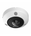 DS-2CD63C5G1-IVS Fisheye IP 12Mpx, 180°-360°, Dewarping, Inmervision, Heat Map, Conteo de Personas, 15 mts IR, Mic. Integrado