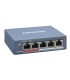 DS-3E1105P-EI/M Switch PoE inteligente Fast Ethernet de 4 puertos 30 Watts + 1 Puertos uplink 10/100 Mbps. , Hikvision, Switches PoE Guatemala