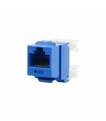 NK688MBU Conector Jack Estilo 110 (de Impacto), Tipo Keystone, Categoría 6, de 8 posiciones y 8 cables, Color Azul , Panduit, Accesorios para Cableado Guatemala