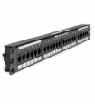 NK6PPG24Y Panel de Parcheo de Impacto 110, Plano, Categoría 6, de 24 Puertos, 1UR
