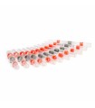 HX-00856-50 50 Conectores de alambre de sellado de soldadura impermeables termo encogibles para cables calibre 22-18