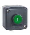 XAL-D102 Caja de control con 1 pulsador momentáneo verde 1, NO