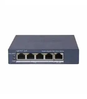 TEG1105P-4-63W Switch PoE Gigabit 5 puertos, 4 puertos PoE+ 30W 802.3af/at, 58W y modo VLAN, capacidad de 10 Gbps , Tenda, Guatemala