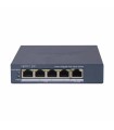 DS-3E1505P-EI/M Switch Gigabit PoE+, Administrable, 4 Puertos 1000 Mbps PoE+, 1 Puerto 1000 Mbps Uplink