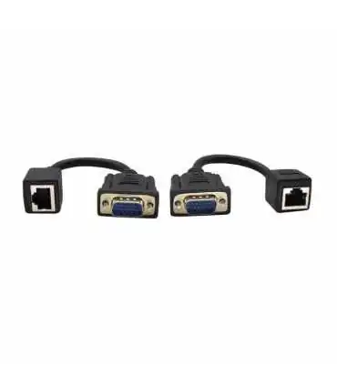 ZUK-06-987 Extensor de Video VGA con cable UTP y conectores RJ45, Con cable CAT 6 hasta 30 metros, Cat 5e solamente 20mts
