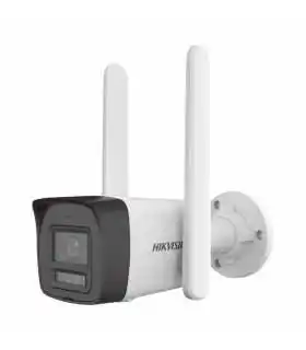 NKS422W02H Kit cámaras Wi-Fi 2 MP Bullet + Turret con NVS 4 canales, soporta hasta MicroSD de 512GB , Hikvision, Guatemala