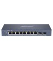 DS-3E1510P-EI-M Switch Gigabit PoE+, Administrable, 8 Puertos 1000 Mbps PoE+, 2 Puertos 1000 Mbps de Uplink